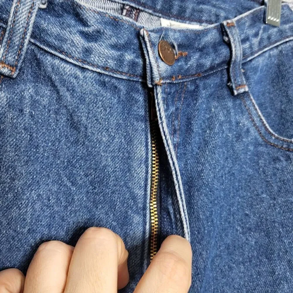 New Authentic Rockies Jeanswear Wide Leg High Rise Corduroy Side Panels Jeans Si